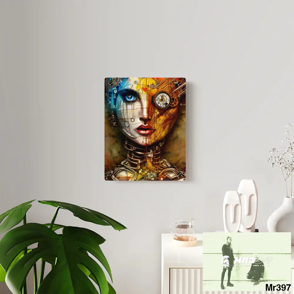 HD Animated Clockwork Robot Acrylic Wall Art Panels Home Decor