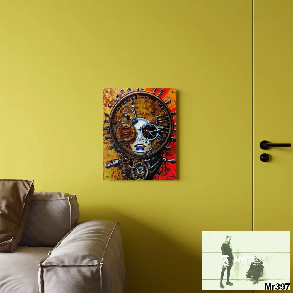 HD Animated Clockwork Robot Acrylic Wall Art Panels Home Decor