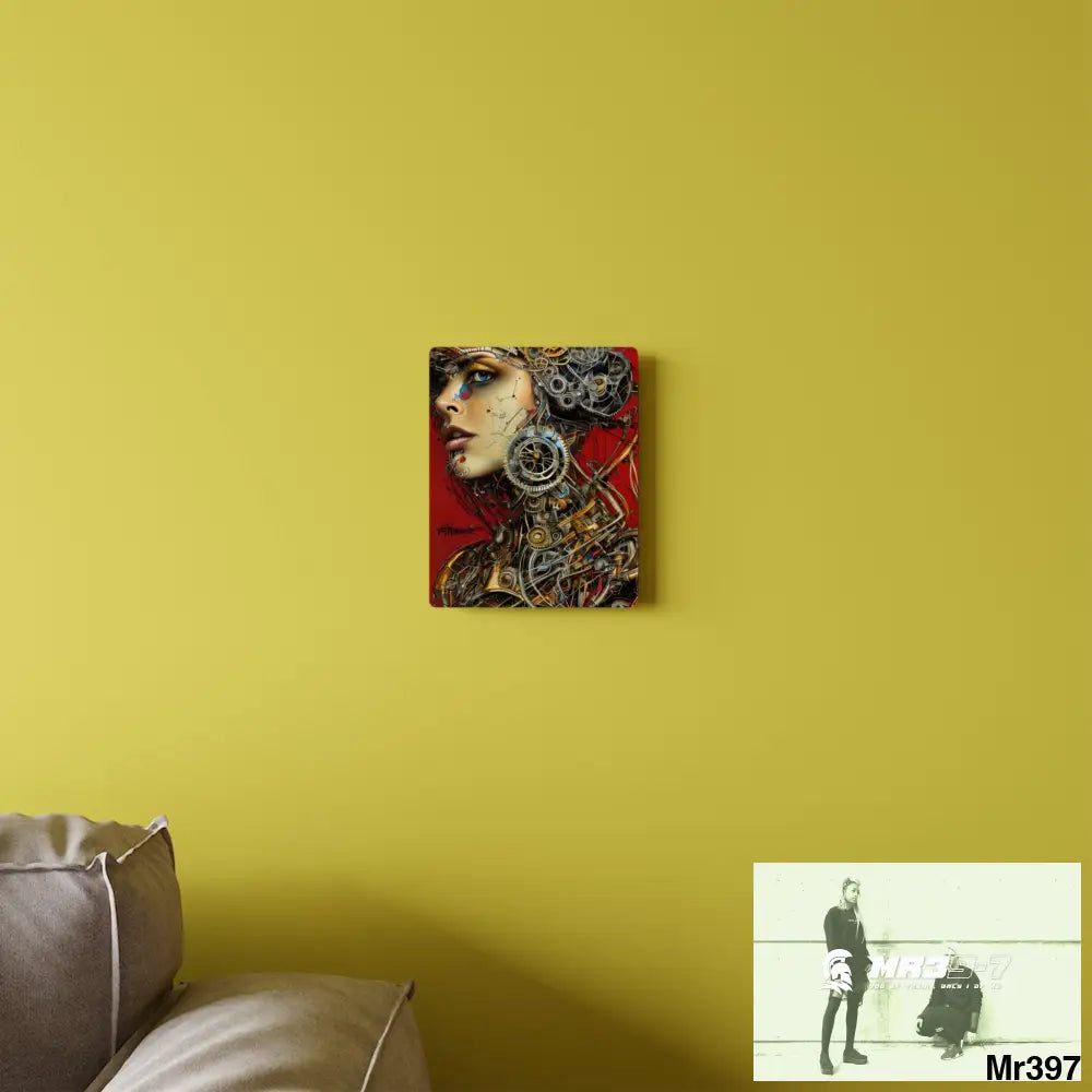 HD Animated Clockwork Robot Graphic Acrylic Wall Art Panels Home Decor