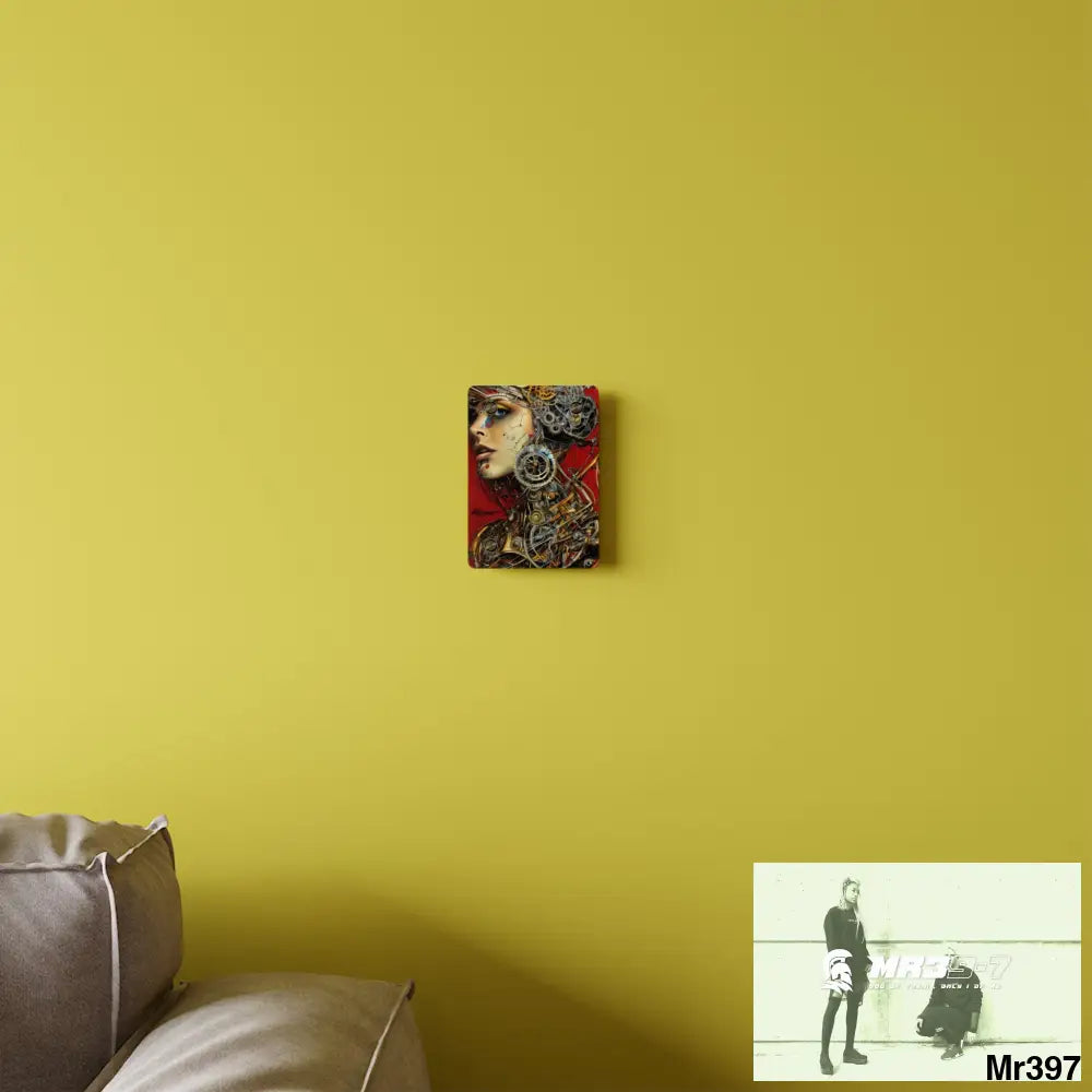 HD Animated Clockwork Robot Graphic Acrylic Wall Art Panels Home Decor