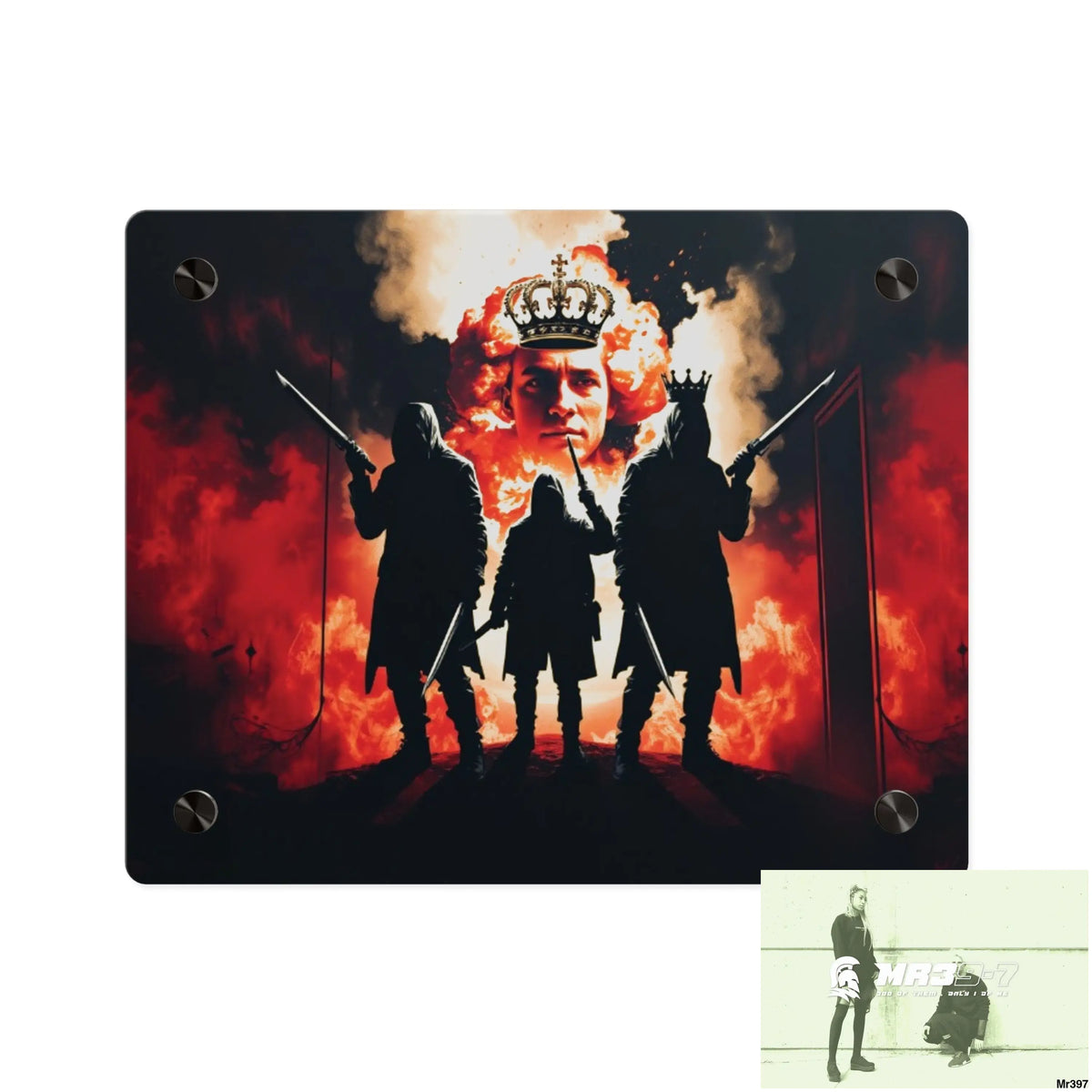 Hell Shadows 2628 days Death Flat Covert Failures Ltd Edition no 22 Acrylic Wall Art Panels 10″ x 8″ (Horizontal)