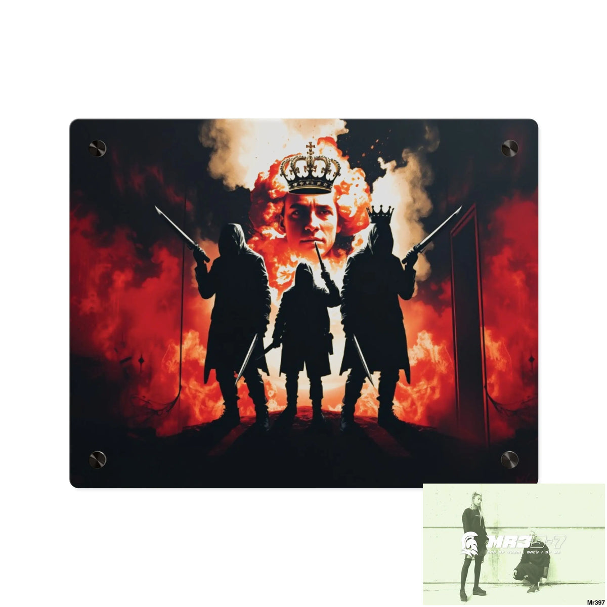 Hell Shadows 2628 days Death Flat Covert Failures Ltd Edition no 22 Acrylic Wall Art Panels 14″ x 11″ (Horizontal)