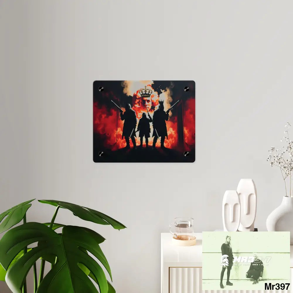 Hell Shadows 2628 days Death Flat Covert Failures Ltd Edition no 22 Acrylic Wall Art Panels Home Decor