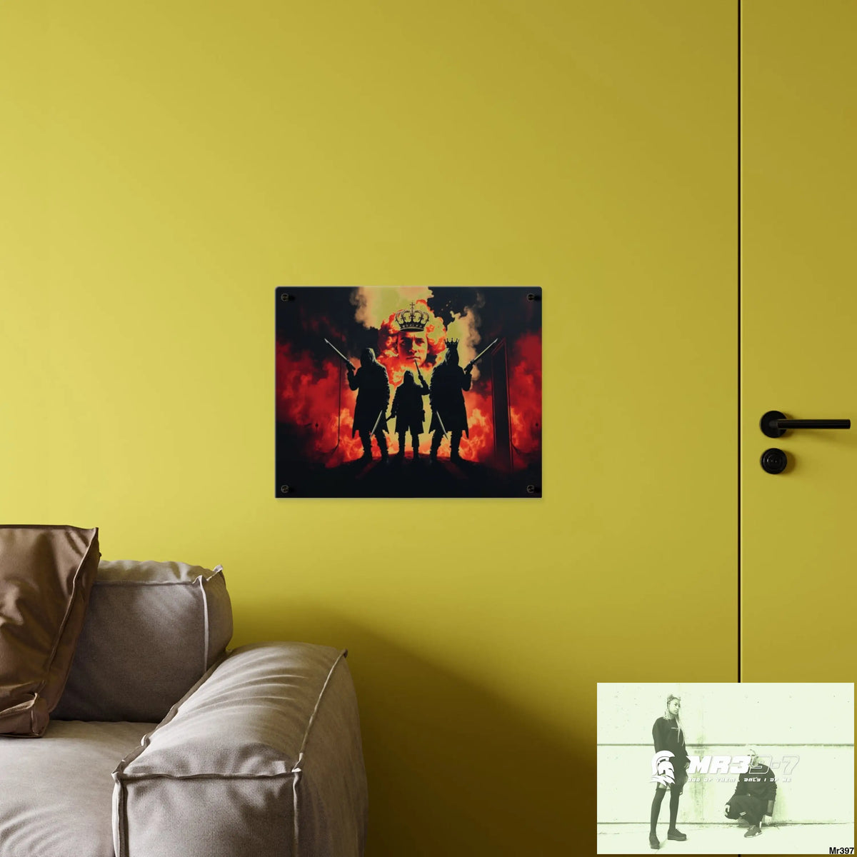 Hell Shadows 2628 days Death Flat Covert Failures Ltd Edition no 22 Acrylic Wall Art Panels Home Decor