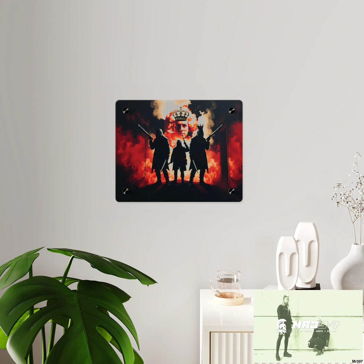 Hell Shadows 2628 days Death Flat Covert Failures Ltd Edition no 22 Acrylic Wall Art Panels Home Decor