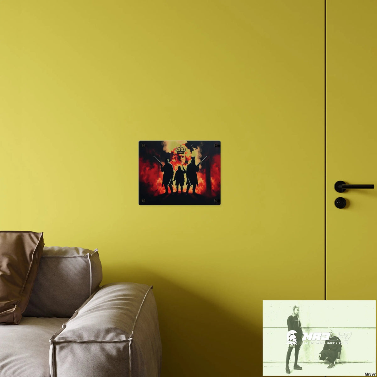 Hell Shadows 2628 days Death Flat Covert Failures Ltd Edition no 22 Acrylic Wall Art Panels Home Decor