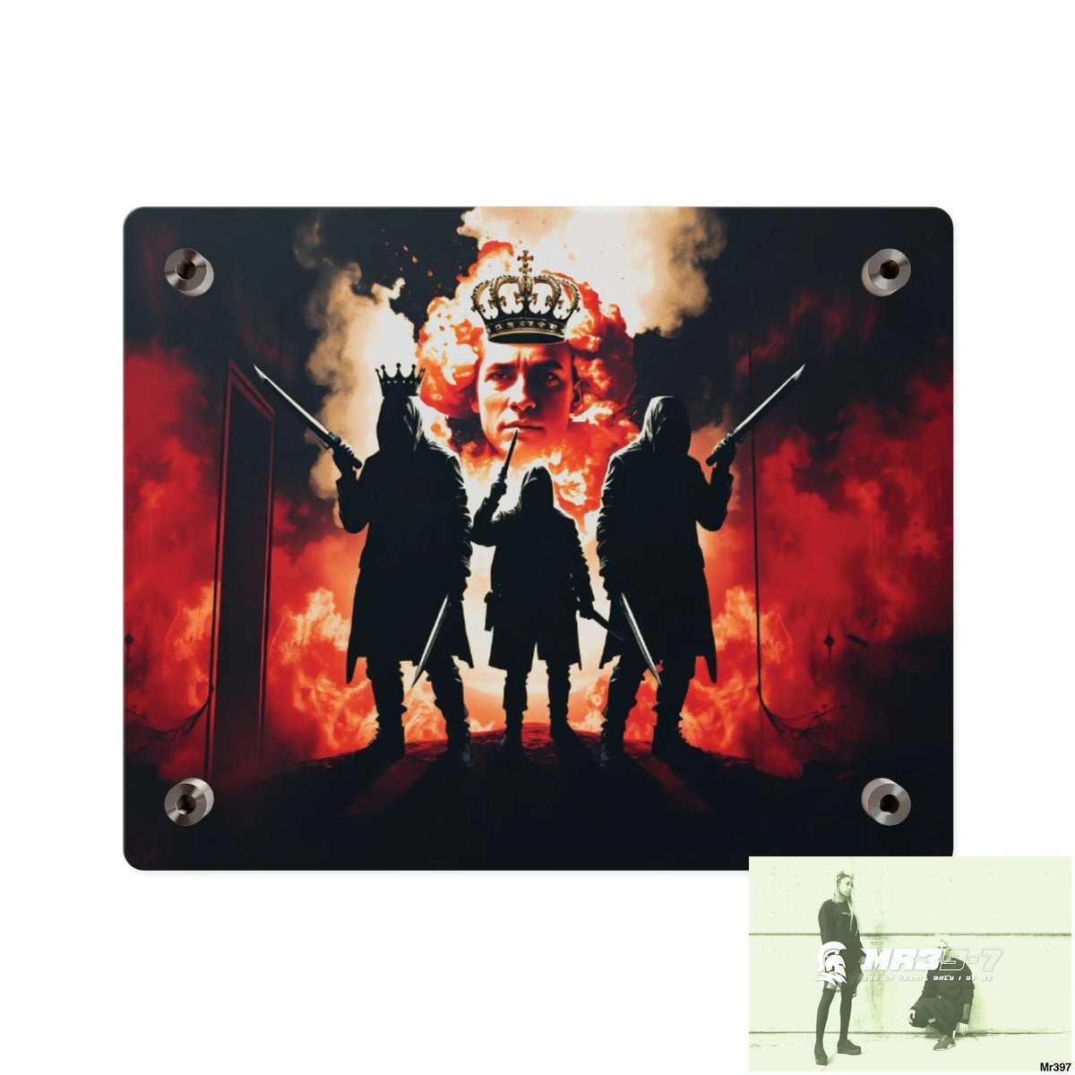 Hell Shadows 2628 days Death Flat Covert Failures Ltd Edition no 22 Acrylic Wall Art Panels Home Decor