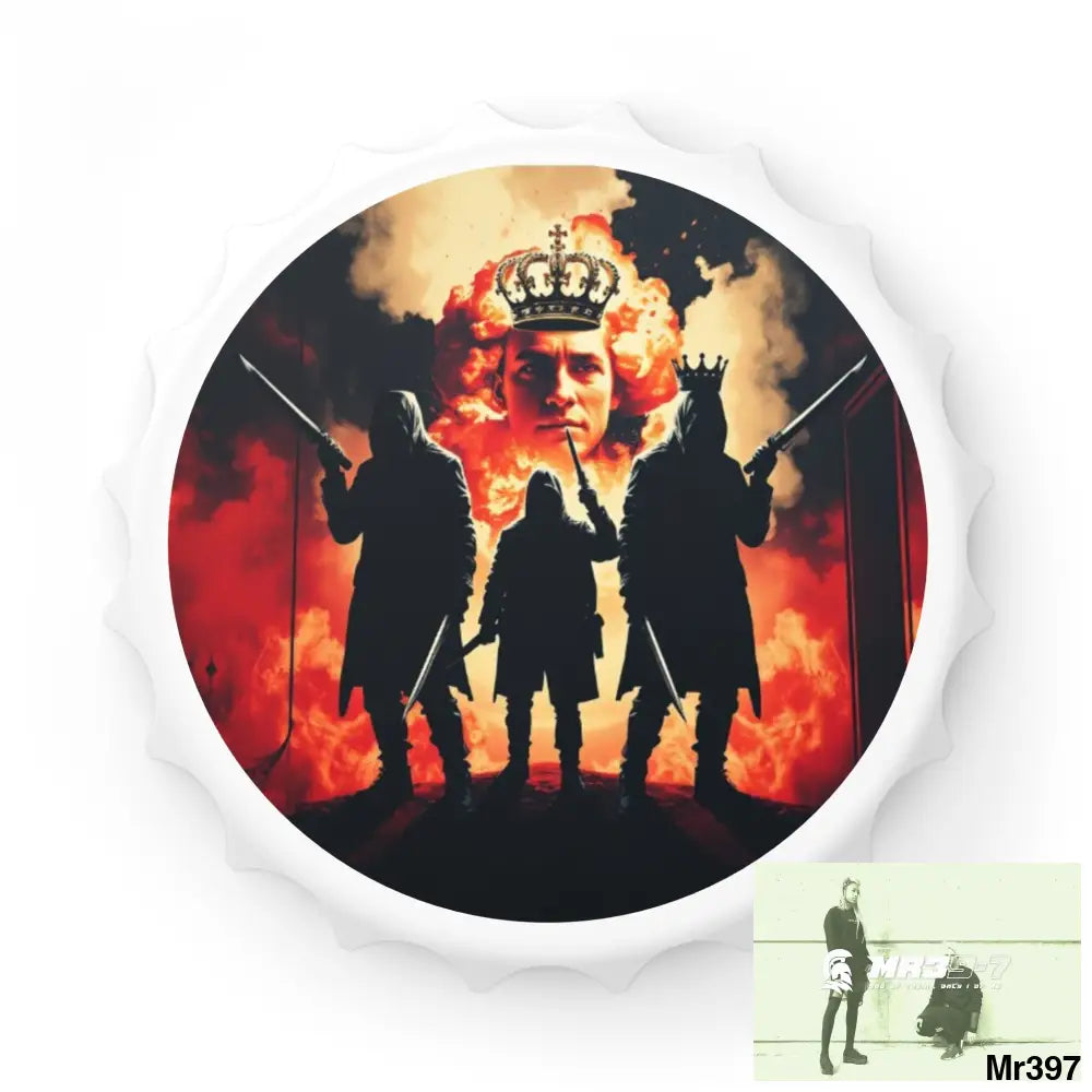 HELL SHADOWS No 1 DEATH FLAT 2628 DAYS COVERT FAILURES LTD EDITION NO 22 Magnetic Bottle Opener One size / White