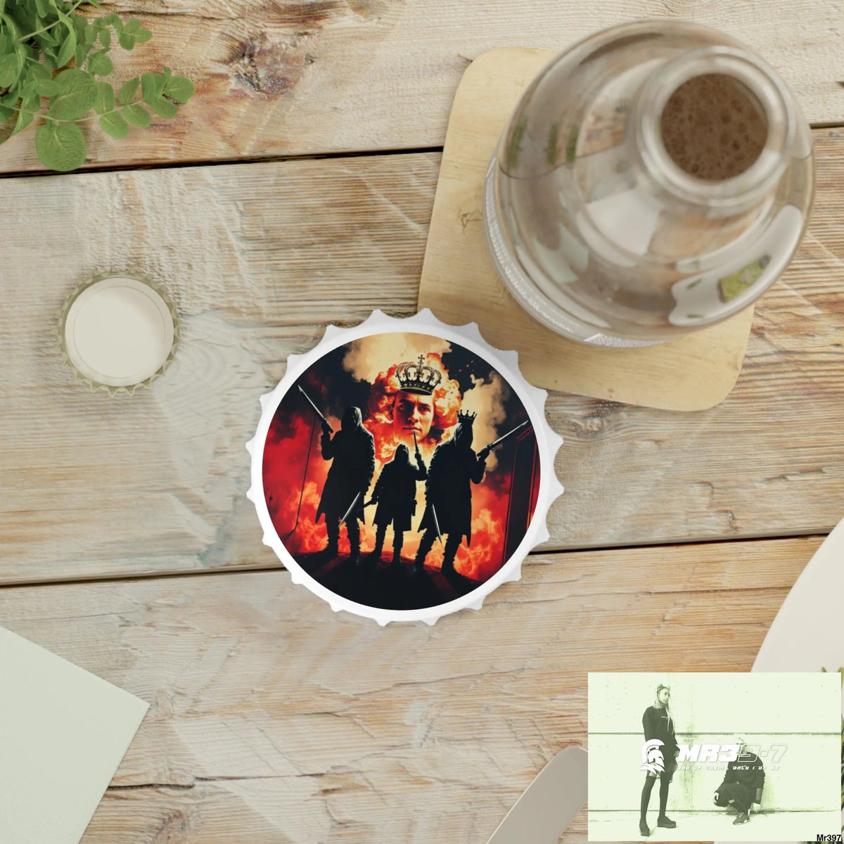 HELL SHADOWS No 1 DEATH FLAT 2628 DAYS COVERT FAILURES LTD EDITION NO 22 Magnetic Bottle Opener One size / White
