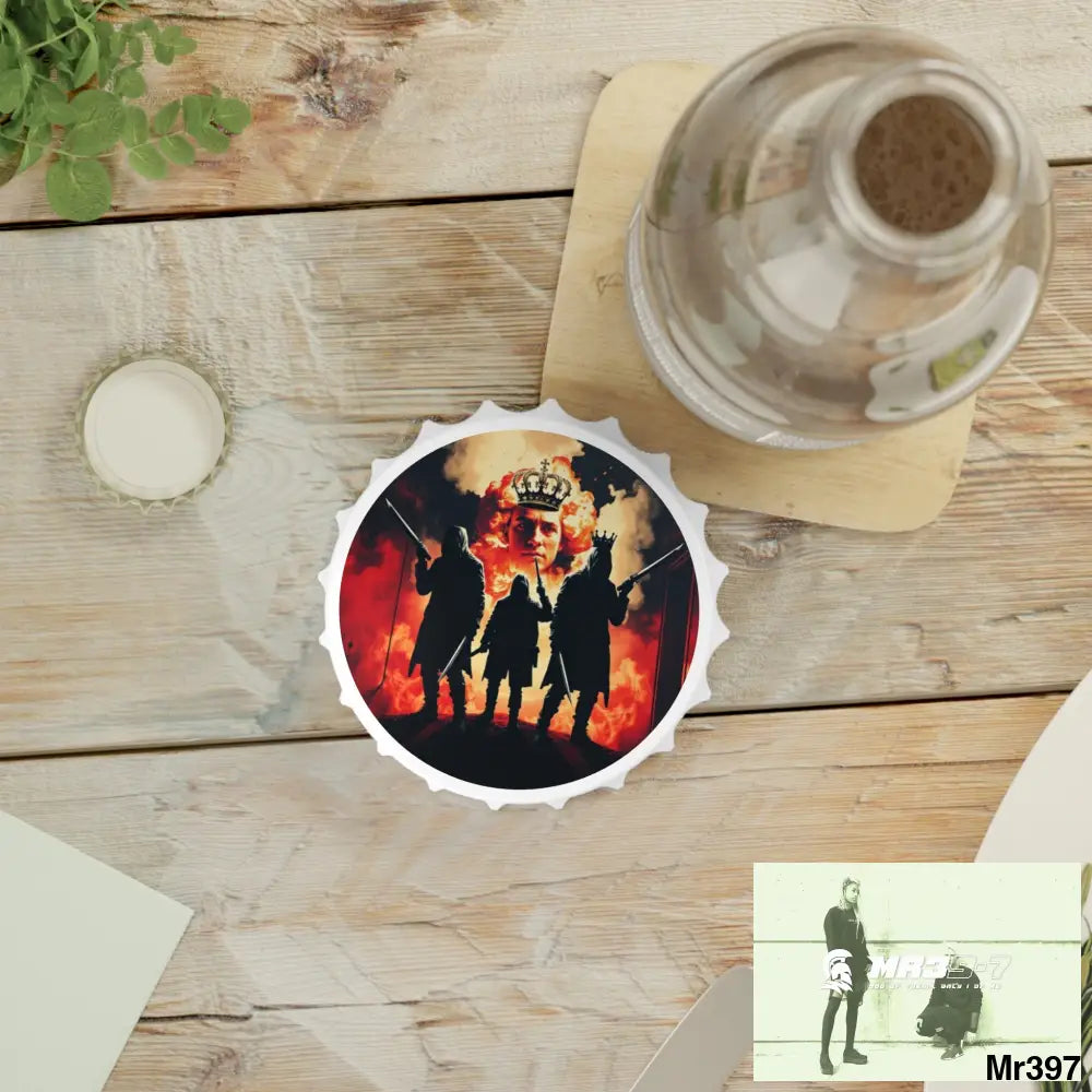 HELL SHADOWS No 1 DEATH FLAT 2628 DAYS COVERT FAILURES LTD EDITION NO 22 Magnetic Bottle Opener One size / White