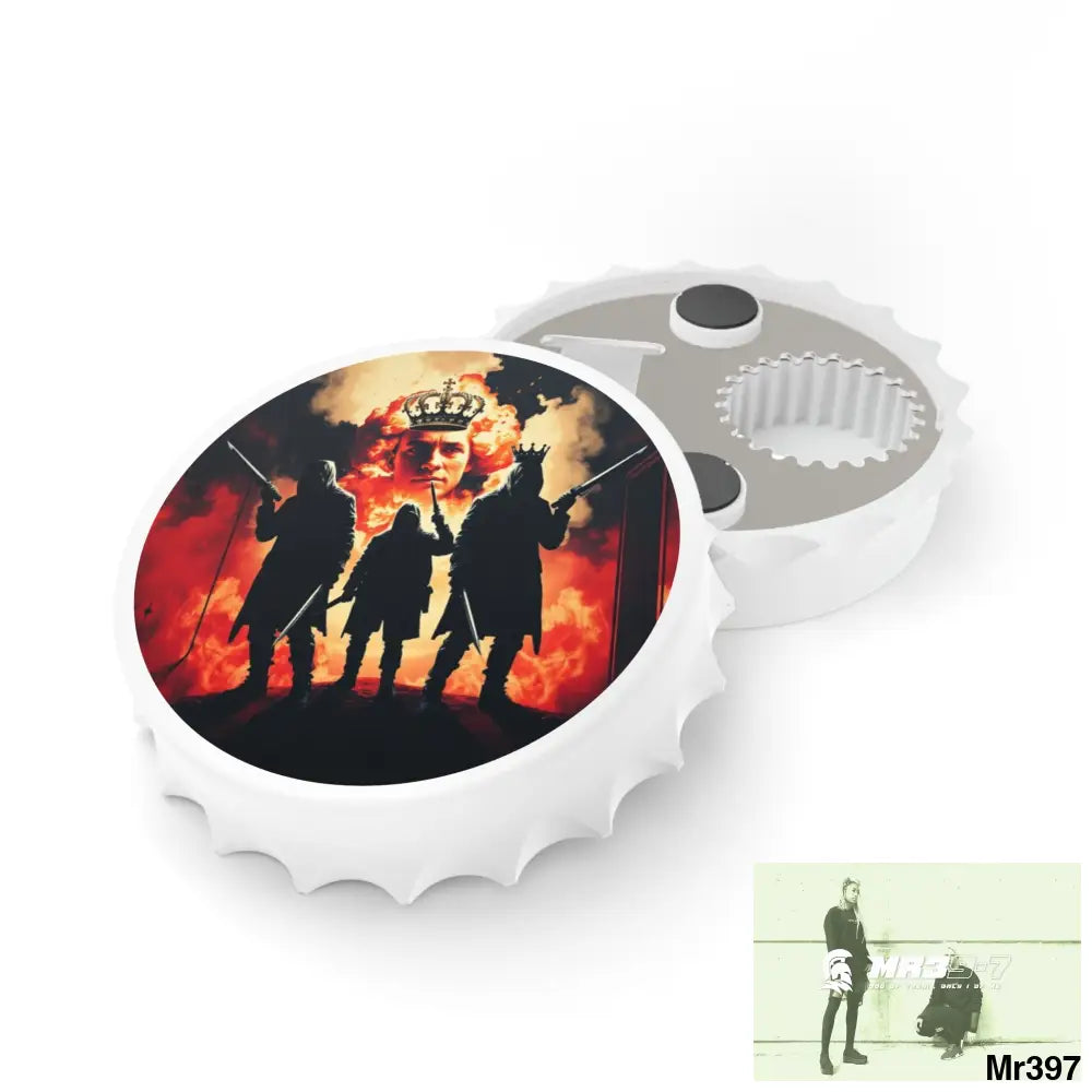 HELL SHADOWS No 1 DEATH FLAT 2628 DAYS COVERT FAILURES LTD EDITION NO 22 Magnetic Bottle Opener One size / White