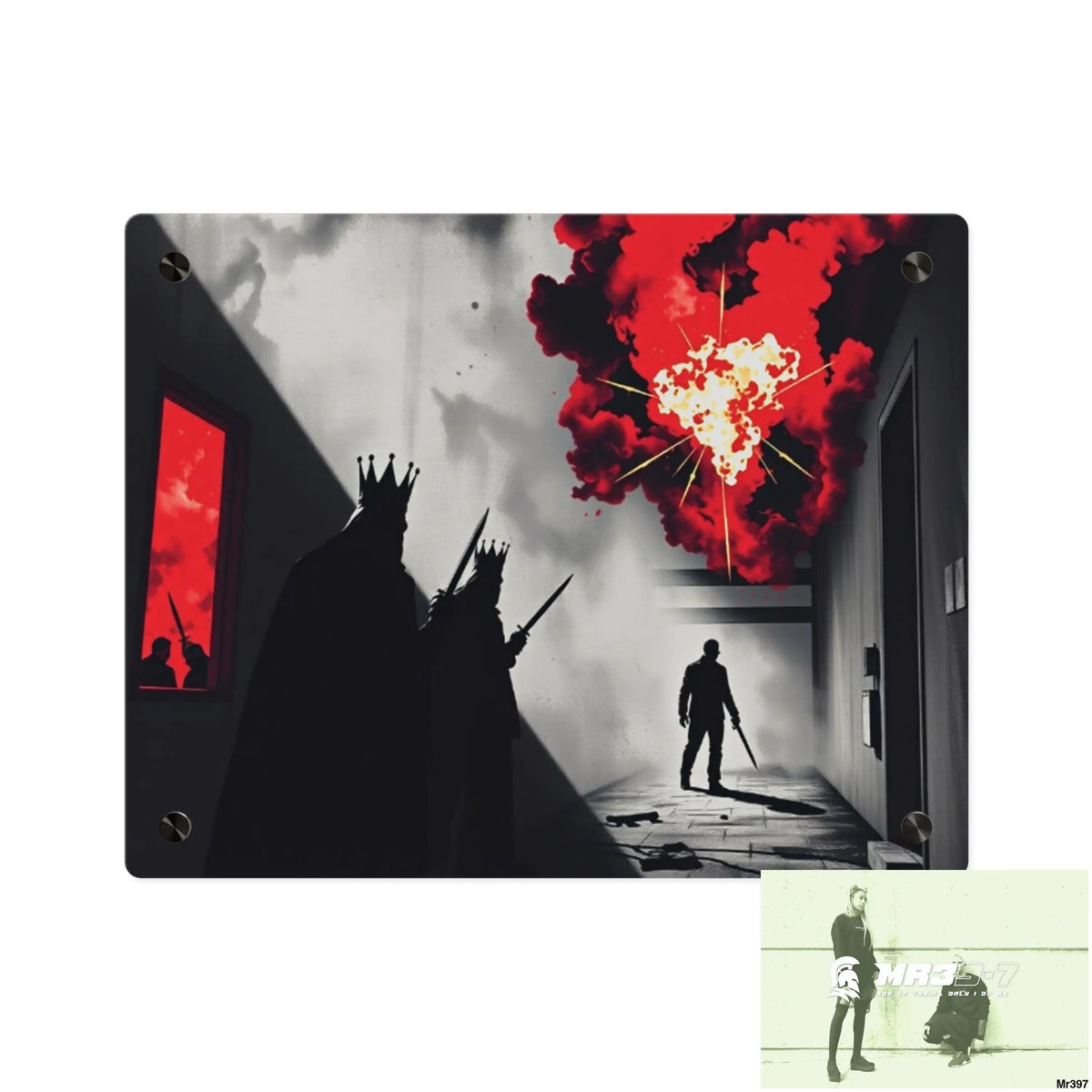Hell Shadows no 2 2628 days Death Flat Covert Failures Ltd Edition no 22 Acrylic Wall Art Panels 14″ x 11″ (Horizontal)