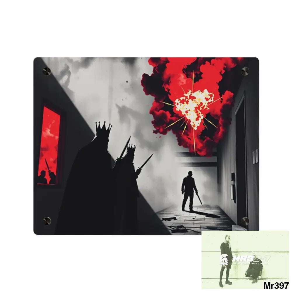 Hell Shadows no 2 2628 days Death Flat Covert Failures Ltd Edition no 22 Acrylic Wall Art Panels 14″ x 11″ (Horizontal)