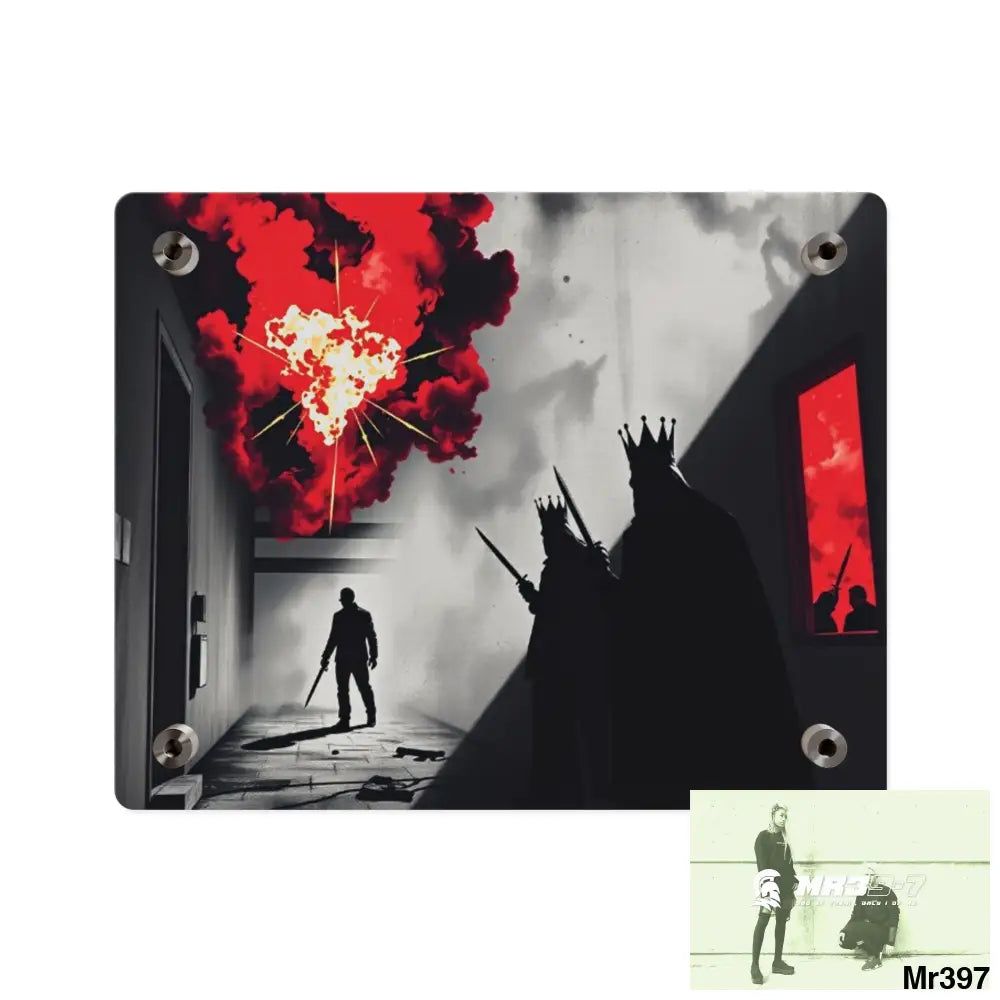 Hell Shadows no 2 2628 days Death Flat Covert Failures Ltd Edition no 22 Acrylic Wall Art Panels Home Decor