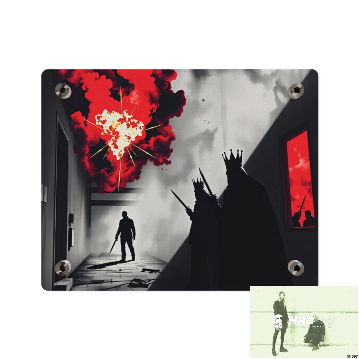 Hell Shadows no 2 2628 days Death Flat Covert Failures Ltd Edition no 22 Acrylic Wall Art Panels Home Decor