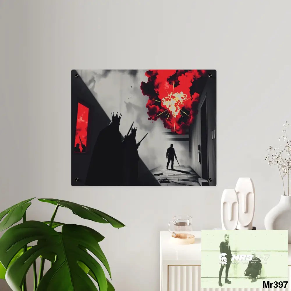 Hell Shadows no 2 2628 days Death Flat Covert Failures Ltd Edition no 22 Acrylic Wall Art Panels Home Decor