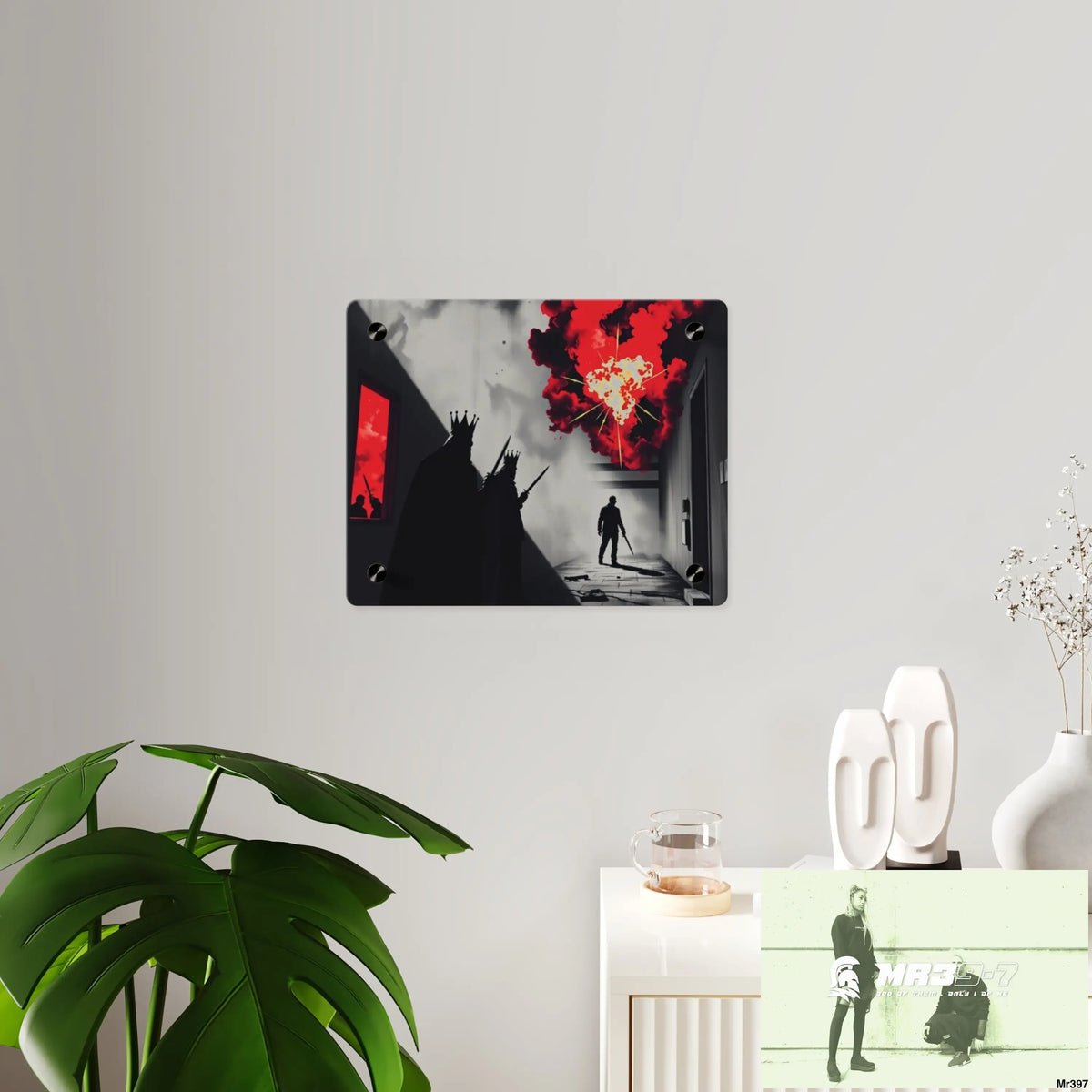 Hell Shadows no 2 2628 days Death Flat Covert Failures Ltd Edition no 22 Acrylic Wall Art Panels Home Decor