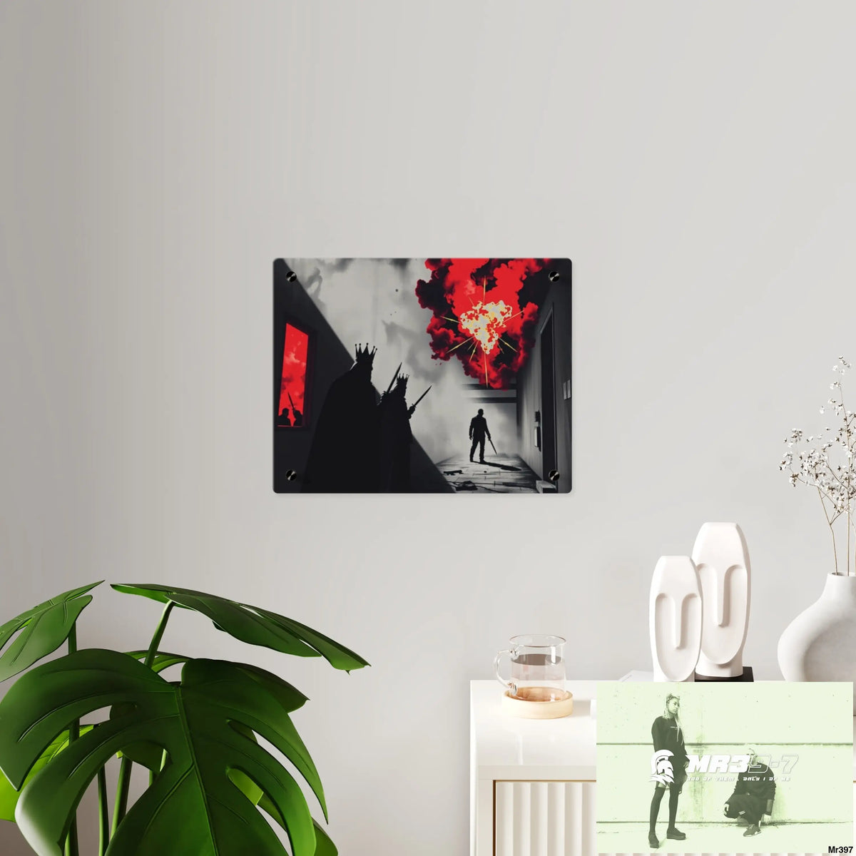 Hell Shadows no 2 2628 days Death Flat Covert Failures Ltd Edition no 22 Acrylic Wall Art Panels Home Decor