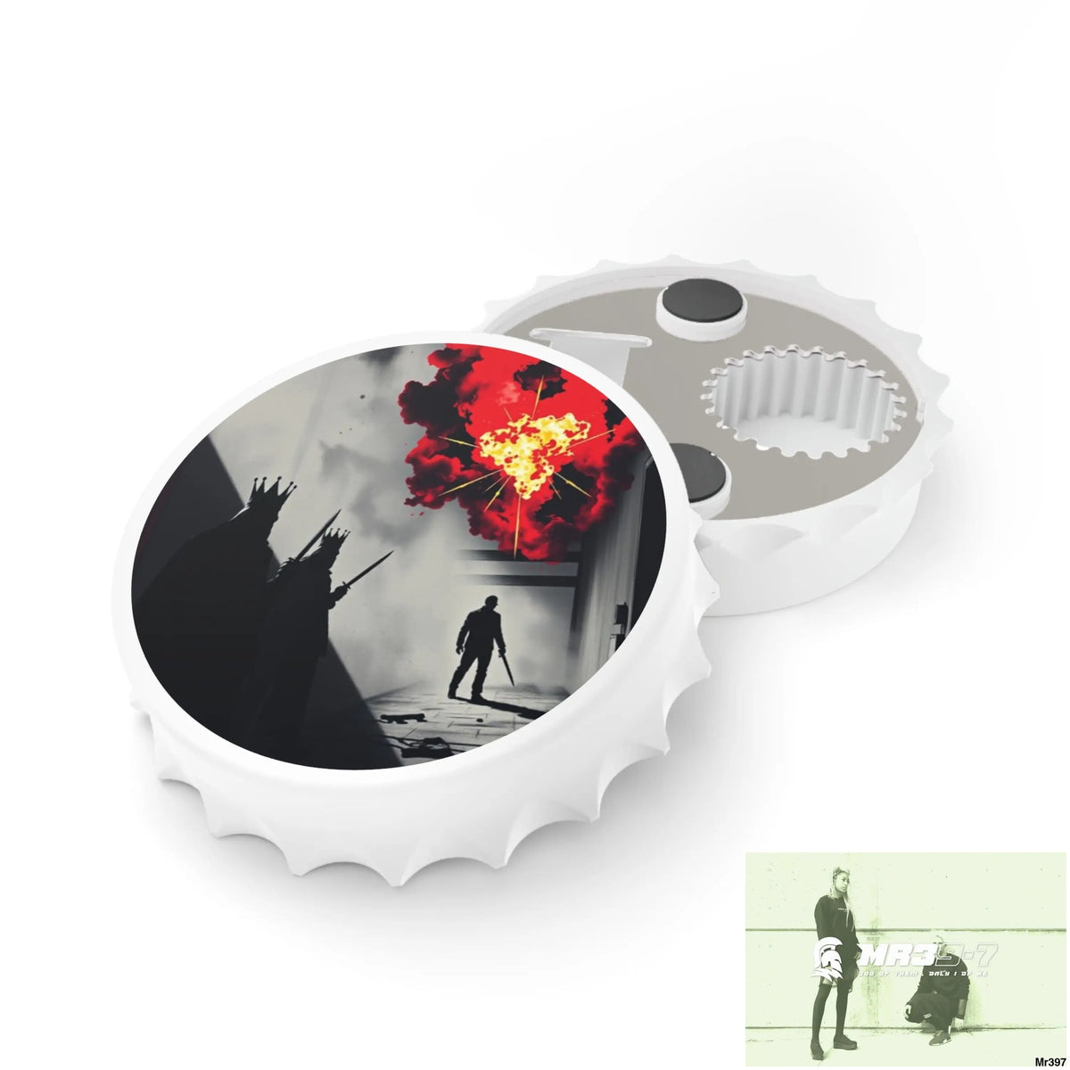 HELL SHADOWS No 2 DEATH FLAT 2628 DAYS COVERT FAILURES LTD EDITION NO 22 Magnetic Bottle Opener One size / White