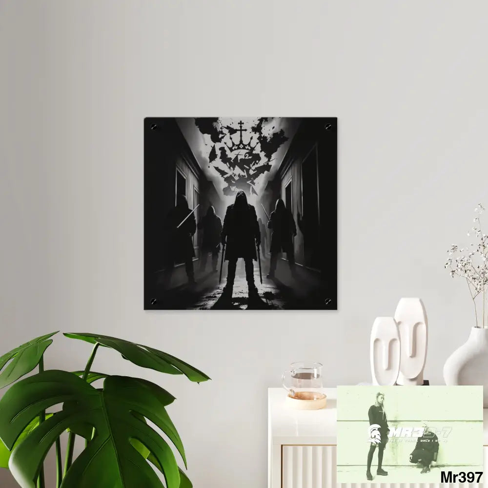 Hell Shadows no 3 2628 days Death Flat Covert Failures Ltd Edition no 22 Acrylic Wall Art Panels Home Decor