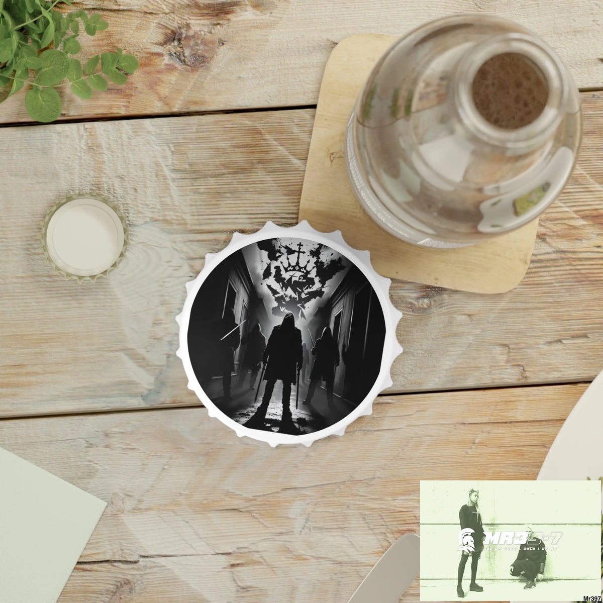 HELL SHADOWS No 3 DEATH FLAT 2628 DAYS COVERT FAILURES LTD EDITION NO 22 Magnetic Bottle Opener One size / White