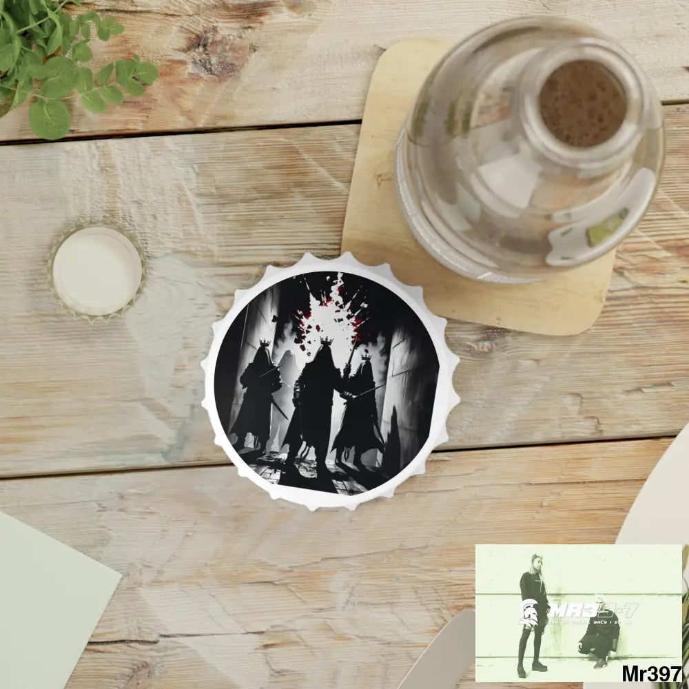 HELL SHADOWS No 4 DEATH FLAT 2628 DAYS COVERT FAILURES LTD EDITION NO 22 Magnetic Bottle Opener One size / White