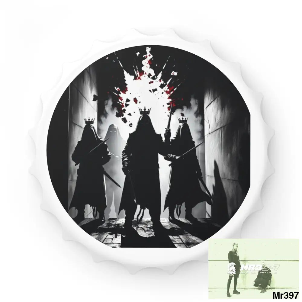 HELL SHADOWS No 4 DEATH FLAT 2628 DAYS COVERT FAILURES LTD EDITION NO 22 Magnetic Bottle Opener One size / White
