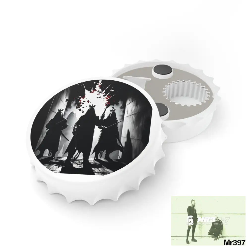 HELL SHADOWS No 4 DEATH FLAT 2628 DAYS COVERT FAILURES LTD EDITION NO 22 Magnetic Bottle Opener One size / White