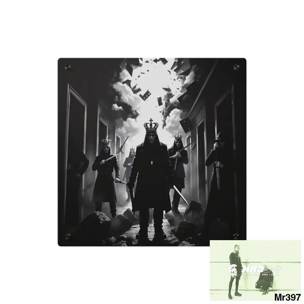 Hell Shadows no 5 2628 days Death Flat Covert Failures Ltd Edition no 22 Acrylic Wall Art Panels 16″ x 16″ / 0.25’’