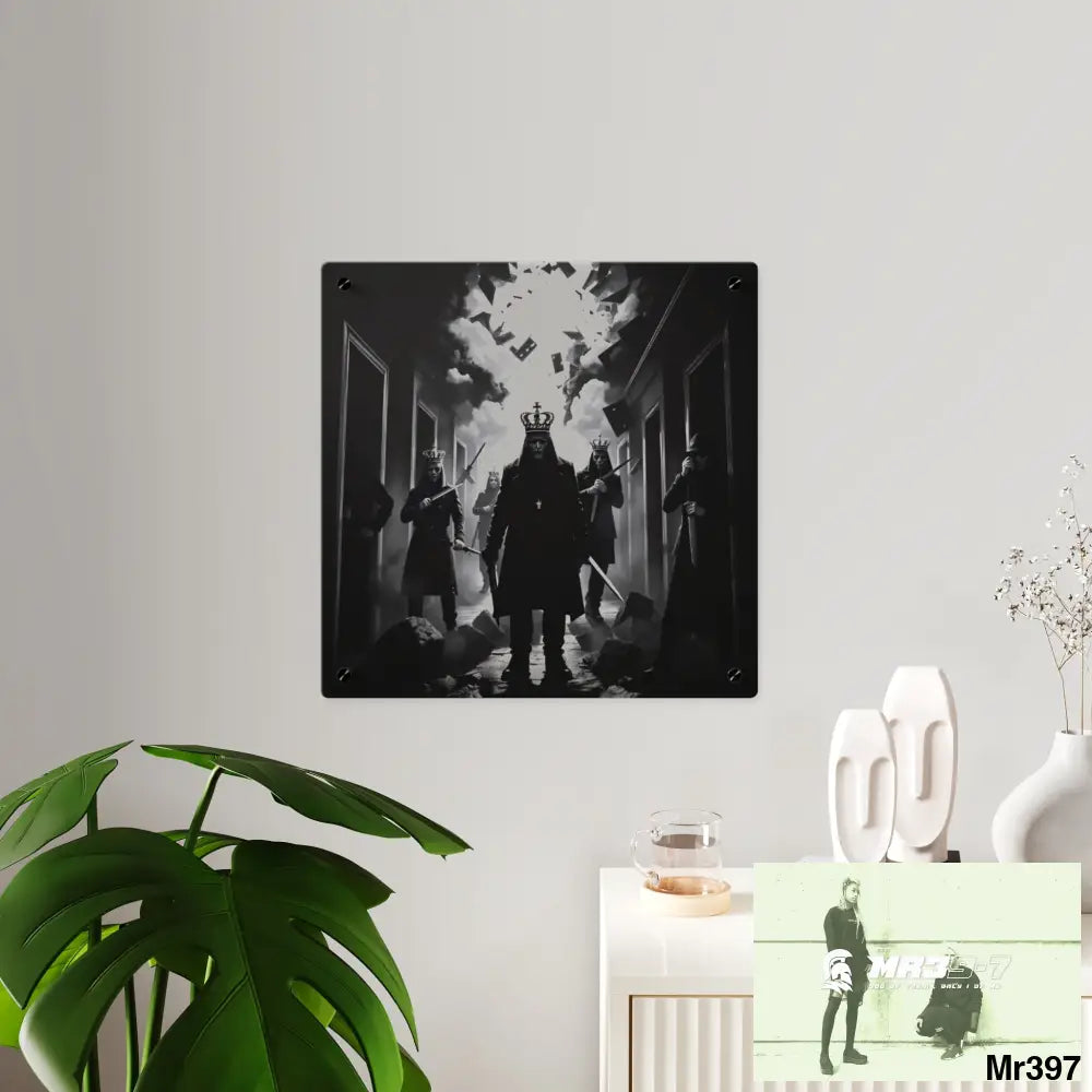 Hell Shadows no 5 2628 days Death Flat Covert Failures Ltd Edition no 22 Acrylic Wall Art Panels Home Decor