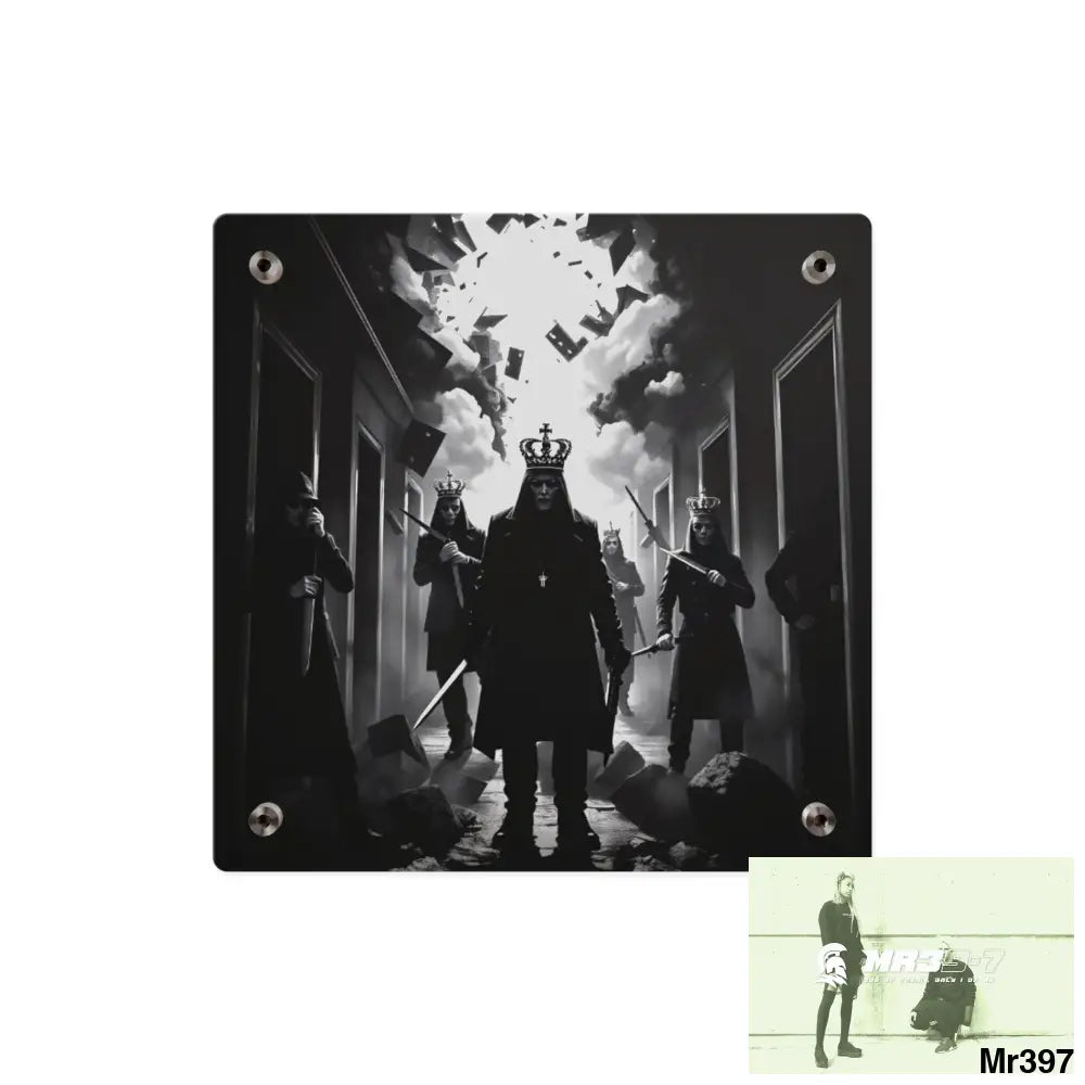 Hell Shadows no 5 2628 days Death Flat Covert Failures Ltd Edition no 22 Acrylic Wall Art Panels Home Decor