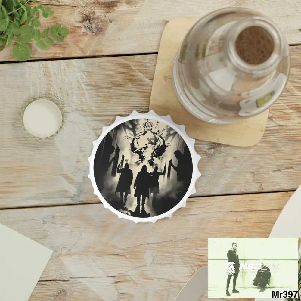 HELL SHADOWS No 5 DEATH FLAT 2628 DAYS COVERT FAILURES LTD EDITION NO 22 Magnetic Bottle Opener One size / White