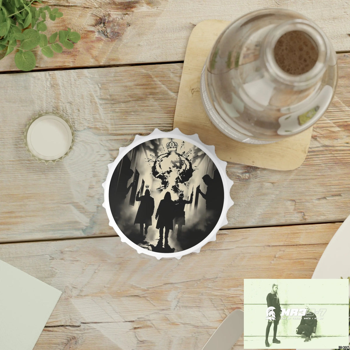 HELL SHADOWS No 5 DEATH FLAT 2628 DAYS COVERT FAILURES LTD EDITION NO 22 Magnetic Bottle Opener One size / White