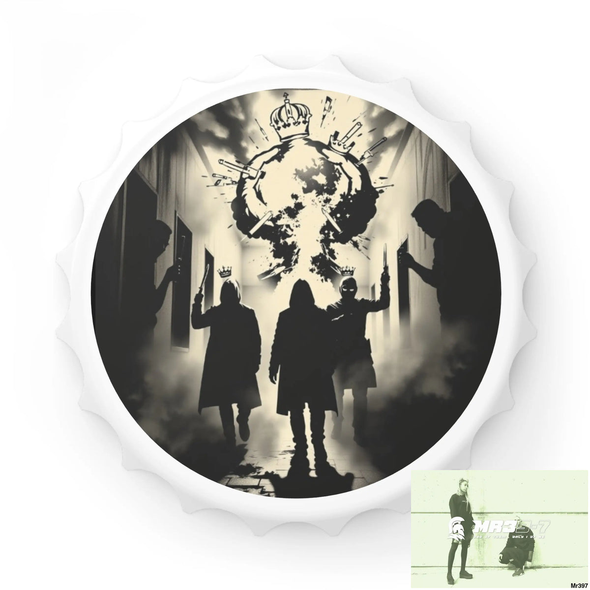 HELL SHADOWS No 5 DEATH FLAT 2628 DAYS COVERT FAILURES LTD EDITION NO 22 Magnetic Bottle Opener One size / White