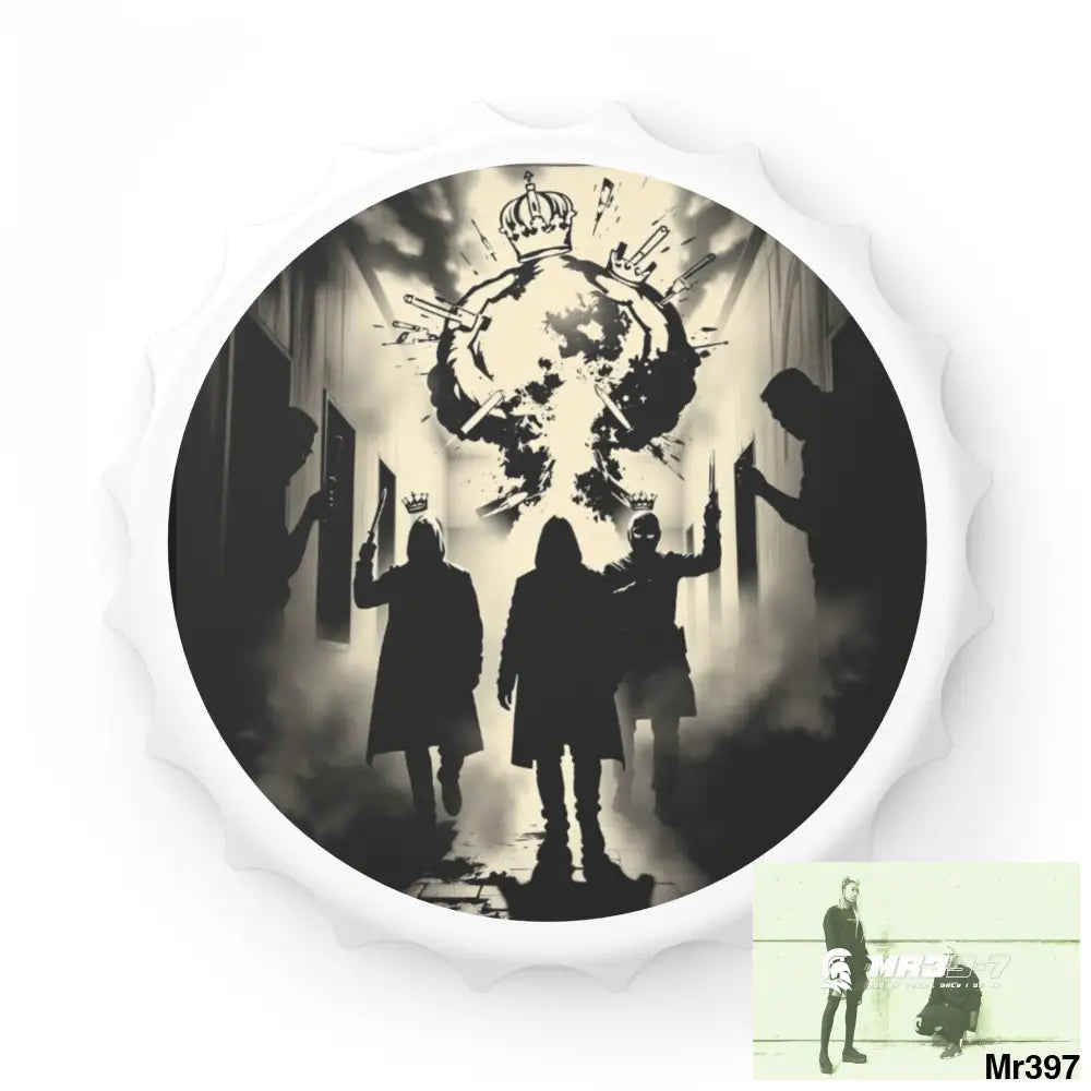 HELL SHADOWS No 5 DEATH FLAT 2628 DAYS COVERT FAILURES LTD EDITION NO 22 Magnetic Bottle Opener One size / White