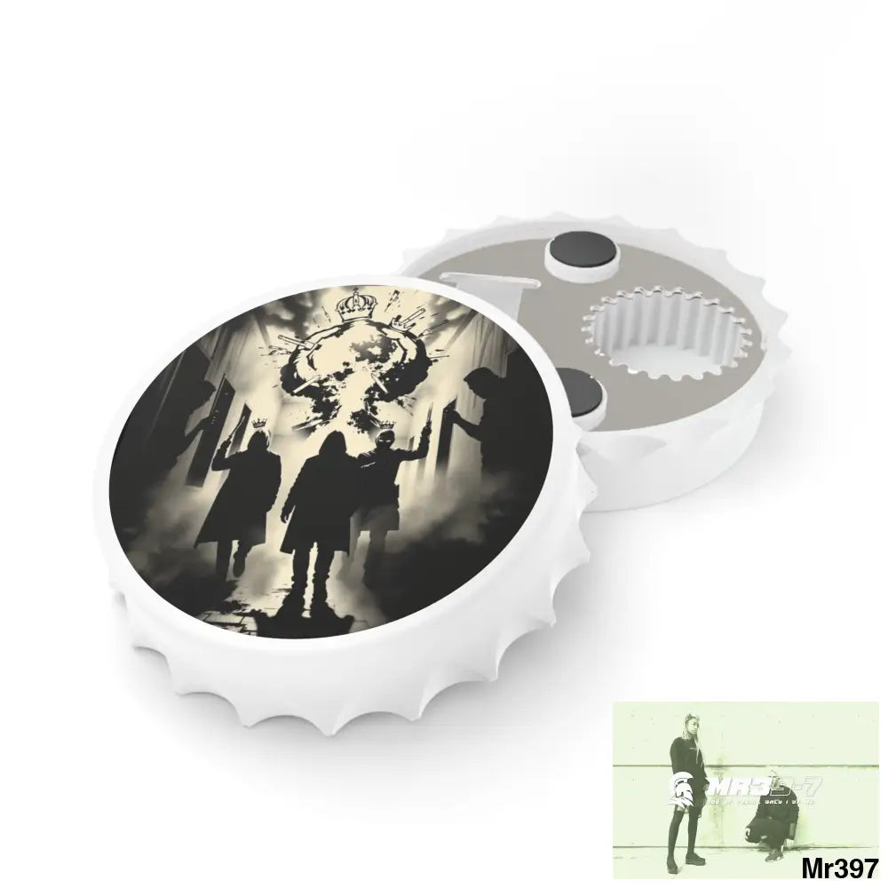HELL SHADOWS No 5 DEATH FLAT 2628 DAYS COVERT FAILURES LTD EDITION NO 22 Magnetic Bottle Opener One size / White