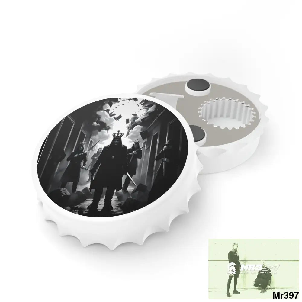 HELL SHADOWS No 6 DEATH FLAT 2628 DAYS COVERT FAILURES LTD EDITION NO 22 Magnetic Bottle Opener One size / White