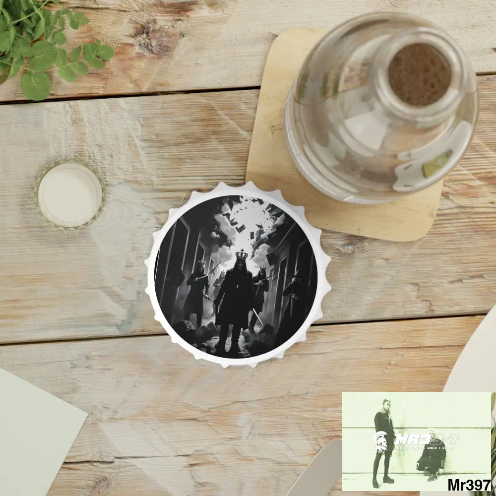 HELL SHADOWS No 6 DEATH FLAT 2628 DAYS COVERT FAILURES LTD EDITION NO 22 Magnetic Bottle Opener One size / White