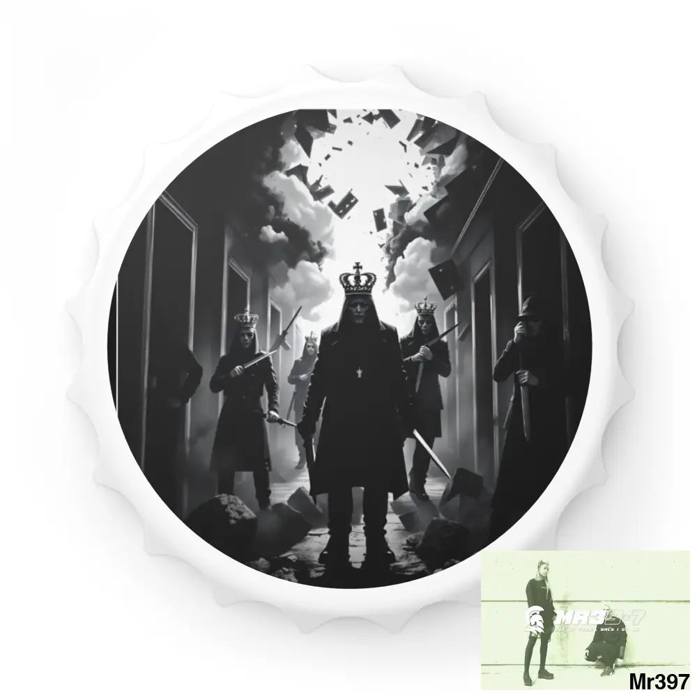 HELL SHADOWS No 6 DEATH FLAT 2628 DAYS COVERT FAILURES LTD EDITION NO 22 Magnetic Bottle Opener One size / White