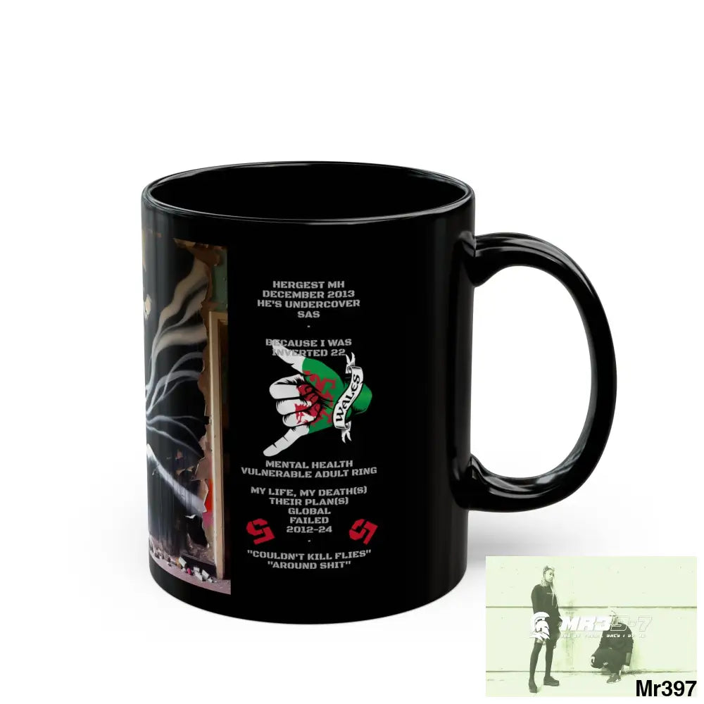 Hergest X3 SAS links MH VAR Cyanide Tea Assassination Fail 11oz Tactical GB / Black Mug 11oz Mug
