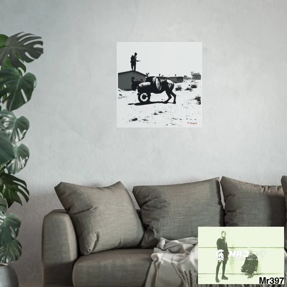 Kenya 2015 Banksy style Fine Art Posters Poster