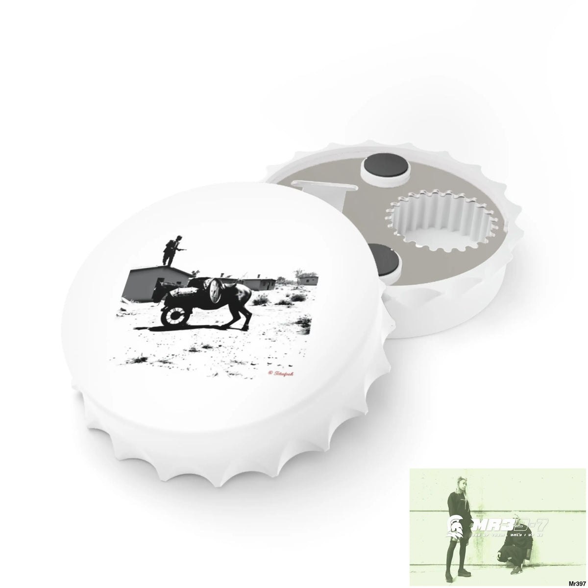 Kenya 2015 Banksy style Magnetic Bottle Opener One size / White Accessories