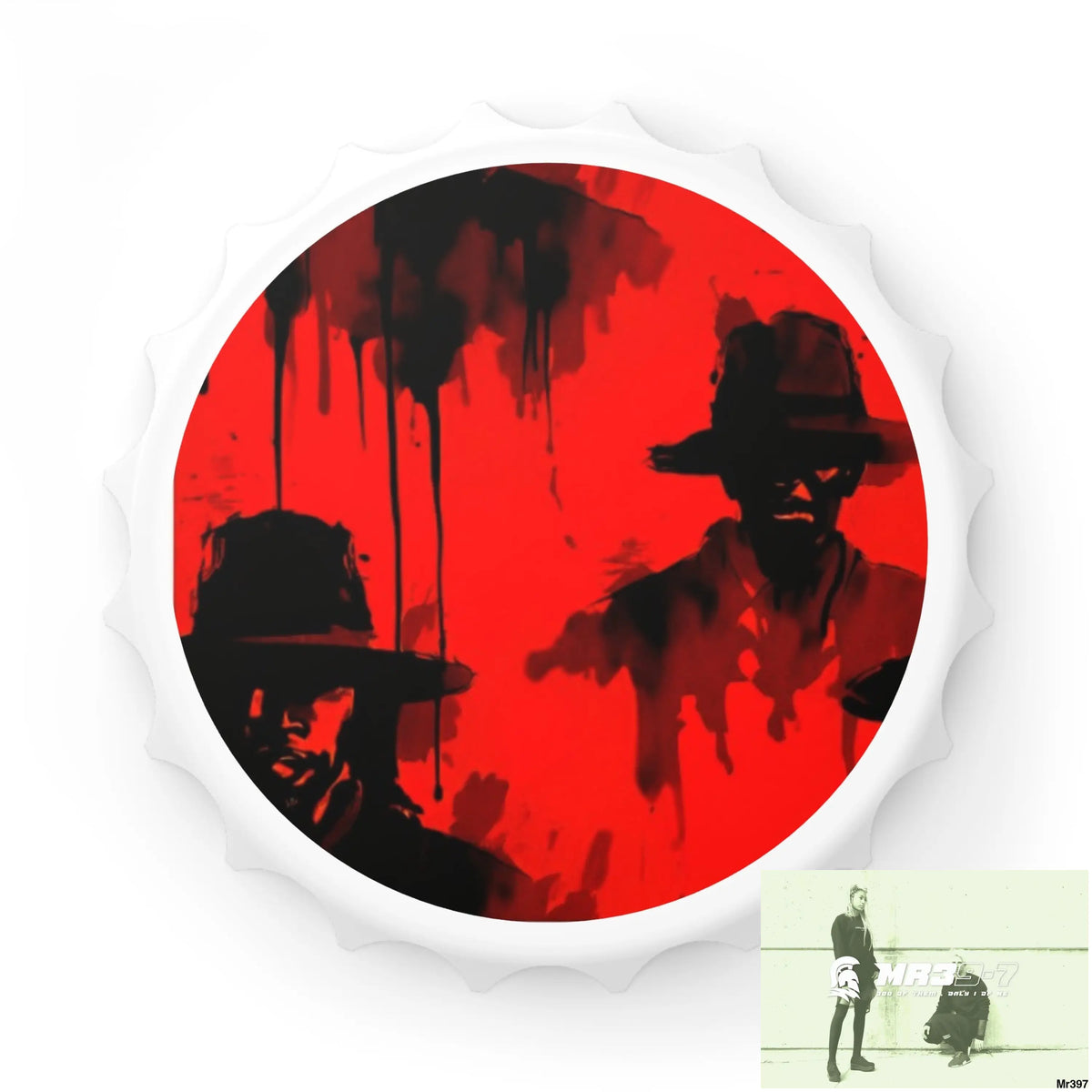 Kenya 2015 Banksy style no 2 Magnetic Bottle Opener One size / White Accessories