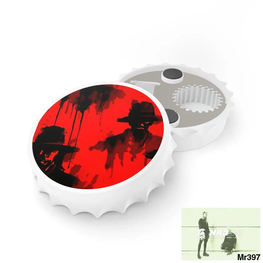Kenya 2015 Banksy style no 2 Magnetic Bottle Opener One size / White Accessories