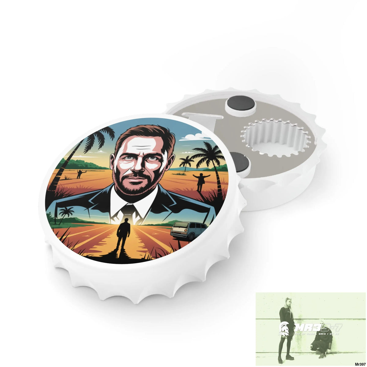 Kenya 2015 Banksy style no 3 Magnetic Bottle Opener One size / White Accessories