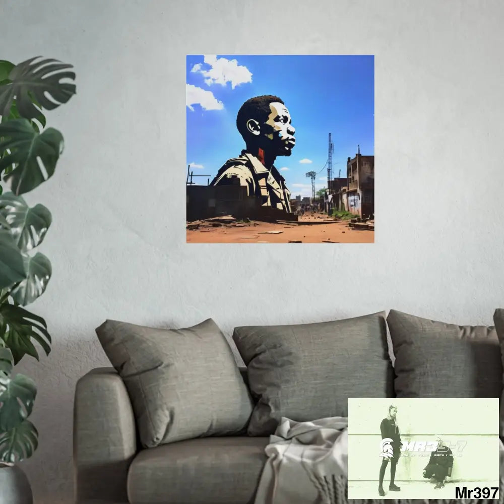 Kenya 2015 no 14 Banksy inspired Fine Art Posters Poster