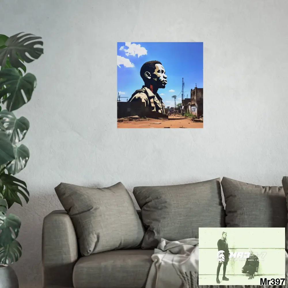 Kenya 2015 no 14 Banksy inspired Fine Art Posters Poster