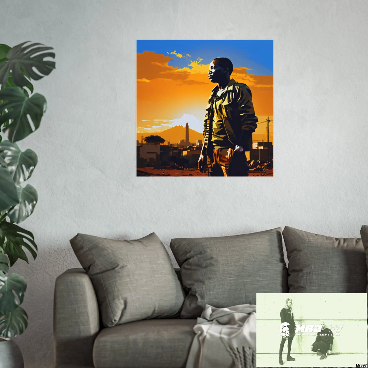 Kenya 2015 no 17 Banksy inspired Fine Art Posters Poster