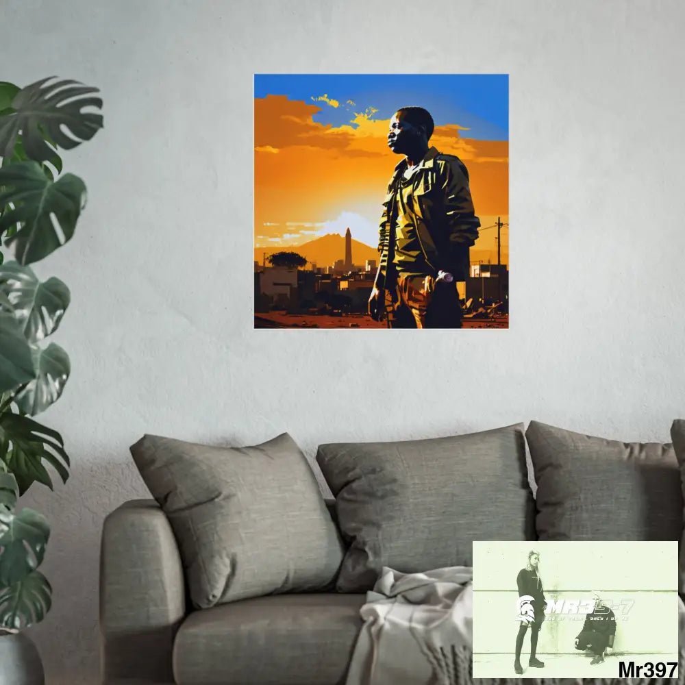 Kenya 2015 no 17 Banksy inspired Fine Art Posters Poster