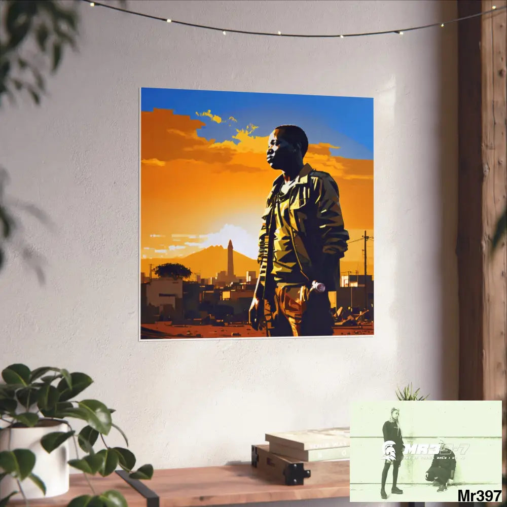 Kenya 2015 no 17 Banksy inspired Fine Art Posters Poster